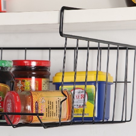 Multi functional stacked hanging basket (black and white)