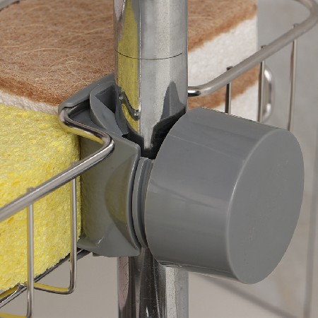 Single layer multifunctional faucet bathroom shelf