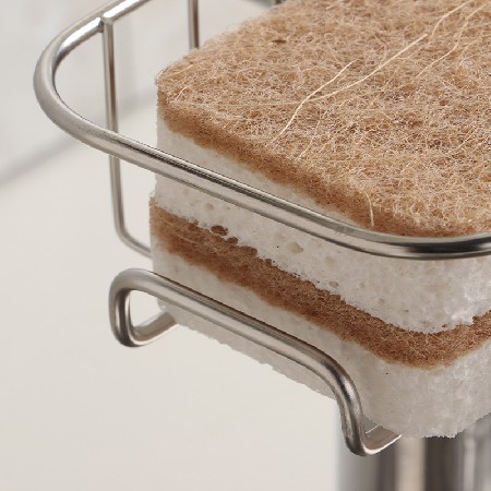 Single layer multifunctional faucet bathroom shelf