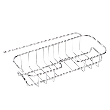 Single layer multifunctional faucet bathroom shelf