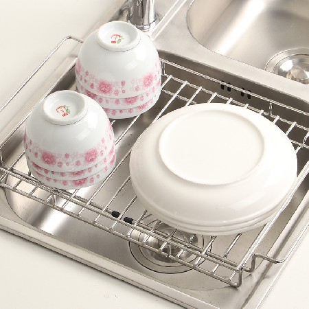 Telescopic sink rack