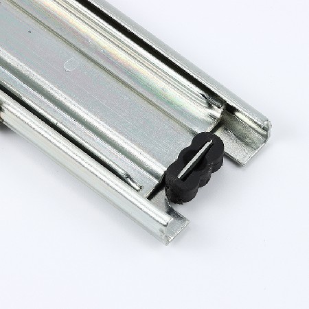 Kitchen garbage bin guide rail rack