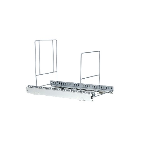 Kitchen garbage bin guide rail rack